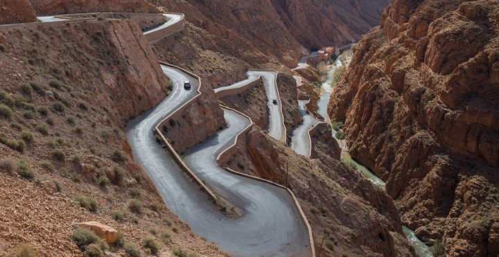 Tortuous Mountain Road